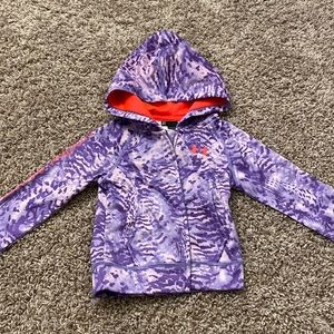 Toddler girls Under Armour purple hoodie